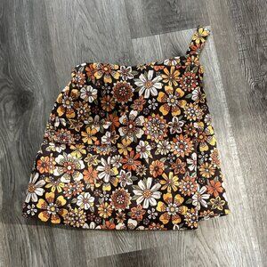 Floral Brown‎ Skirt size 7-8
